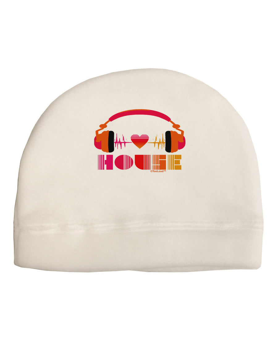 Heart House Adult Fleece Beanie Cap Hat-Beanie-TooLoud-White-One-Size-Fits-Most-Davson Sales