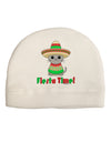 Fiesta Time - Cute Sombrero Cat Child Fleece Beanie Cap Hat by TooLoud