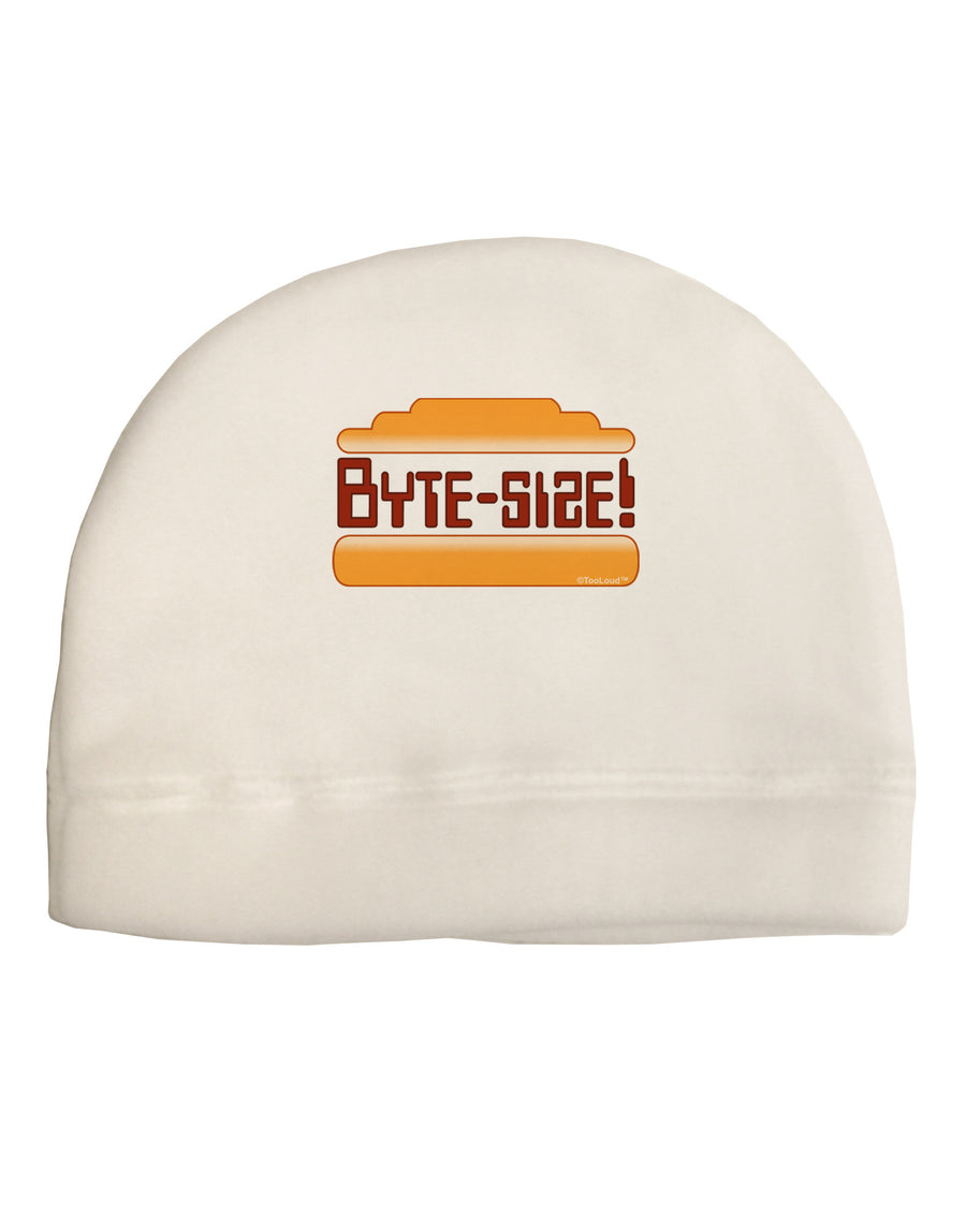 Byte Size Adult Fleece Beanie Cap Hat-Beanie-TooLoud-White-One-Size-Fits-Most-Davson Sales