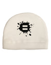 Equal Paint Splatter Adult Fleece Beanie Cap Hat by TooLoud-Beanie-TooLoud-White-One-Size-Fits-Most-Davson Sales