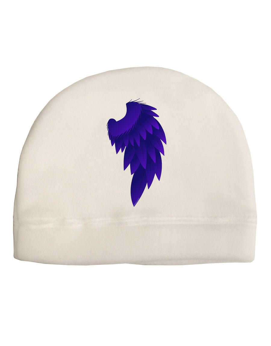 Single Right Dark Angel Wing Design - Couples Adult Fleece Beanie Cap Hat-Beanie-TooLoud-White-One-Size-Fits-Most-Davson Sales