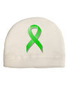 Lyme Disease Awareness Ribbon - Lime Green Adult Fleece Beanie Cap Hat-Beanie-TooLoud-White-One-Size-Fits-Most-Davson Sales