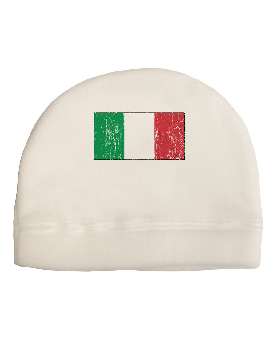 Italian Flag - Distressed Child Fleece Beanie Cap Hat by TooLoud-Beanie-TooLoud-White-One-Size-Fits-Most-Davson Sales