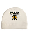 PLUR Daisies Adult Fleece Beanie Cap Hat-Beanie-TooLoud-White-One-Size-Fits-Most-Davson Sales