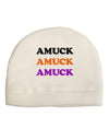 Amuck Amuck Amuck Halloween Adult Fleece Beanie Cap Hat-Beanie-TooLoud-White-One-Size-Fits-Most-Davson Sales
