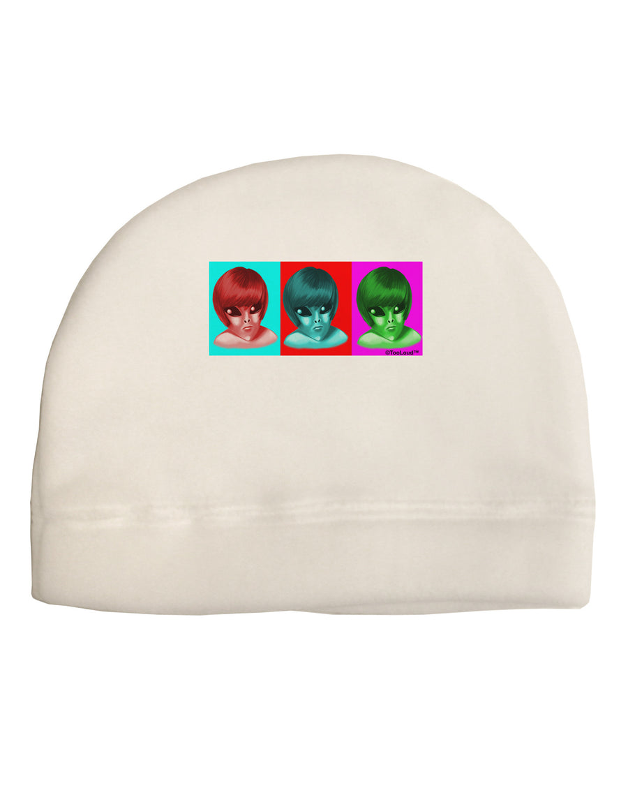 Extraterrestial Pop-art #2 Adult Fleece Beanie Cap Hat by TooLoud-Beanie-TooLoud-White-One-Size-Fits-Most-Davson Sales