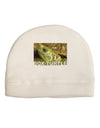 Menacing Turtle with Text Adult Fleece Beanie Cap Hat-Beanie-TooLoud-White-One-Size-Fits-Most-Davson Sales