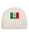 Mexico Flag Adult Fleece Beanie Cap Hat-Beanie-TooLoud-White-One-Size-Fits-Most-Davson Sales