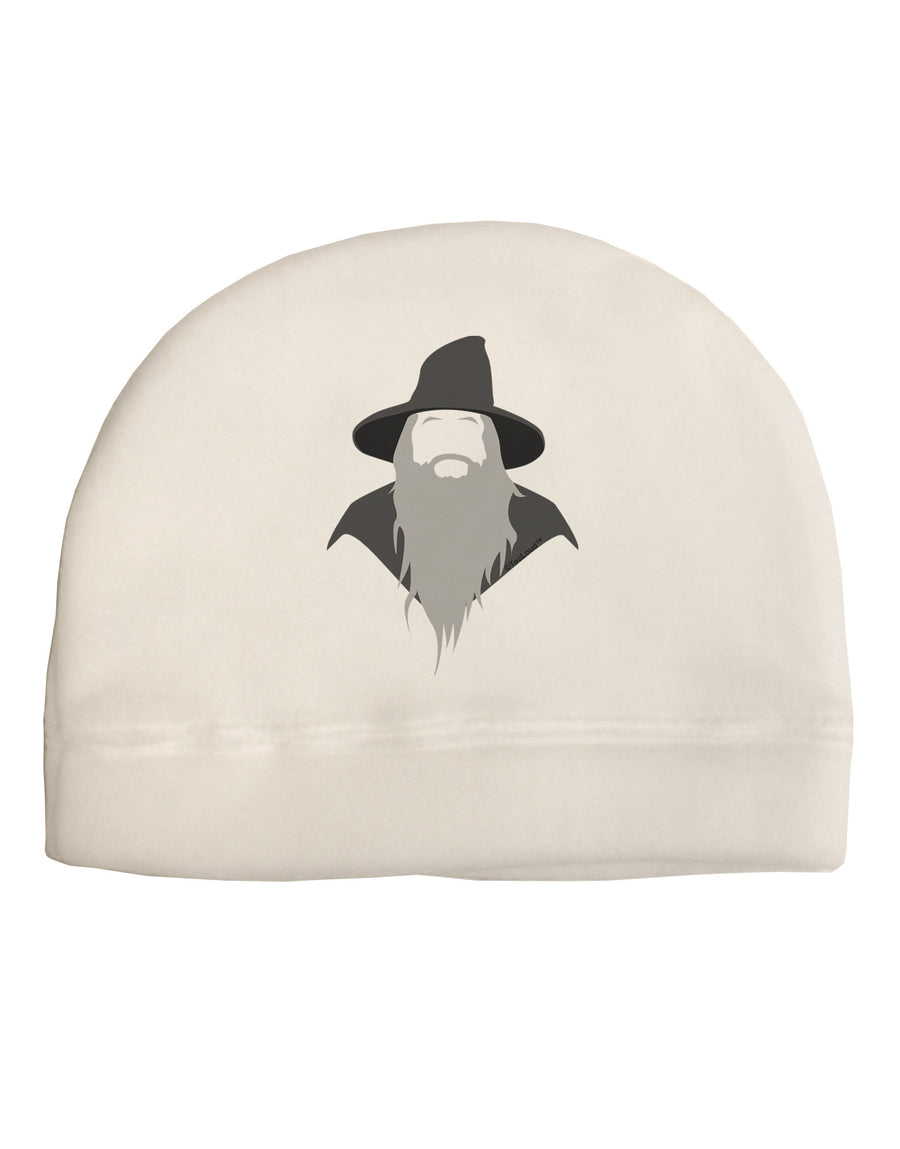 Grey Wizard Child Fleece Beanie Cap Hat-Beanie-TooLoud-White-One-Size-Fits-Most-Davson Sales