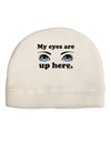 Eye Up Here Adult Fleece Beanie Cap Hat-Beanie-TooLoud-White-One-Size-Fits-Most-Davson Sales