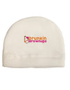 Drunken Grown ups Funny Drinking Adult Fleece Beanie Cap Hat by TooLoud-Beanie-TooLoud-White-One-Size-Fits-Most-Davson Sales