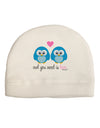 Owl You Need Is Love - Blue Owls Adult Fleece Beanie Cap Hat by TooLoud-Beanie-TooLoud-White-One-Size-Fits-Most-Davson Sales