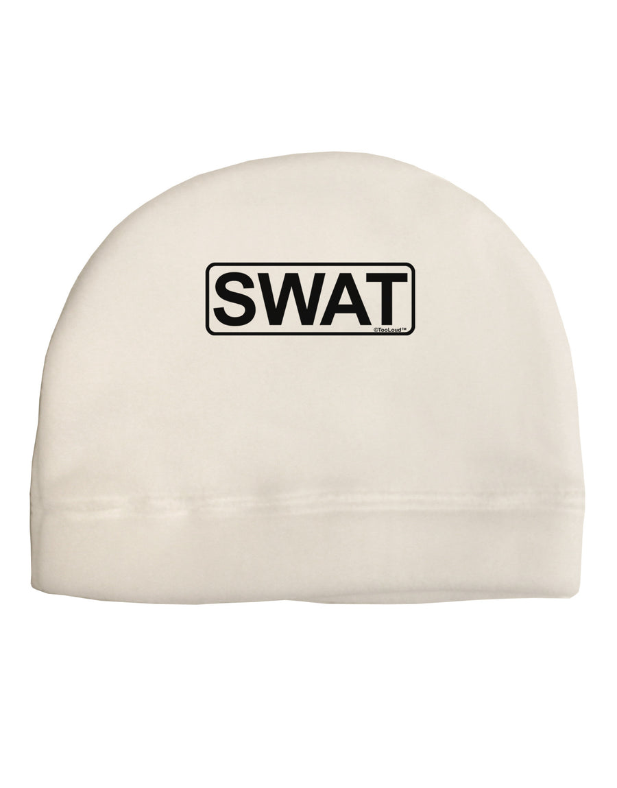 SWAT Team Logo - Text Child Fleece Beanie Cap Hat by TooLoud-Beanie-TooLoud-White-One-Size-Fits-Most-Davson Sales