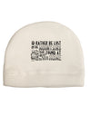 I'd Rather be Lost in the Mountains than be found at Home Child Fleece Beanie Cap Hat-Beanie-TooLoud-White-One-Size-Fits-Most-Davson Sales