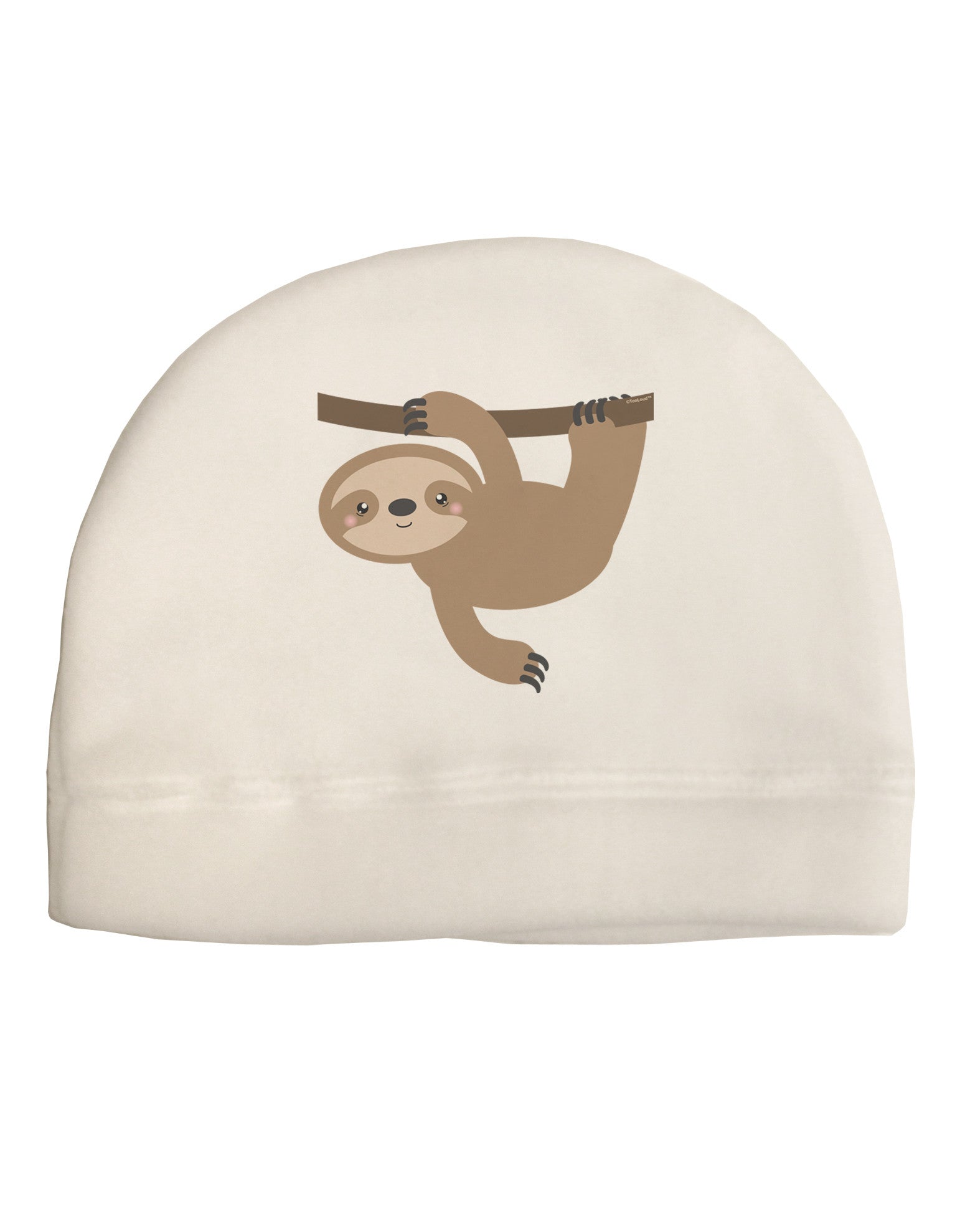 Cute Hanging Sloth Adult Fleece Beanie Cap Hat-Beanie-TooLoud-White-One-Size-Fits-Most-Davson Sales