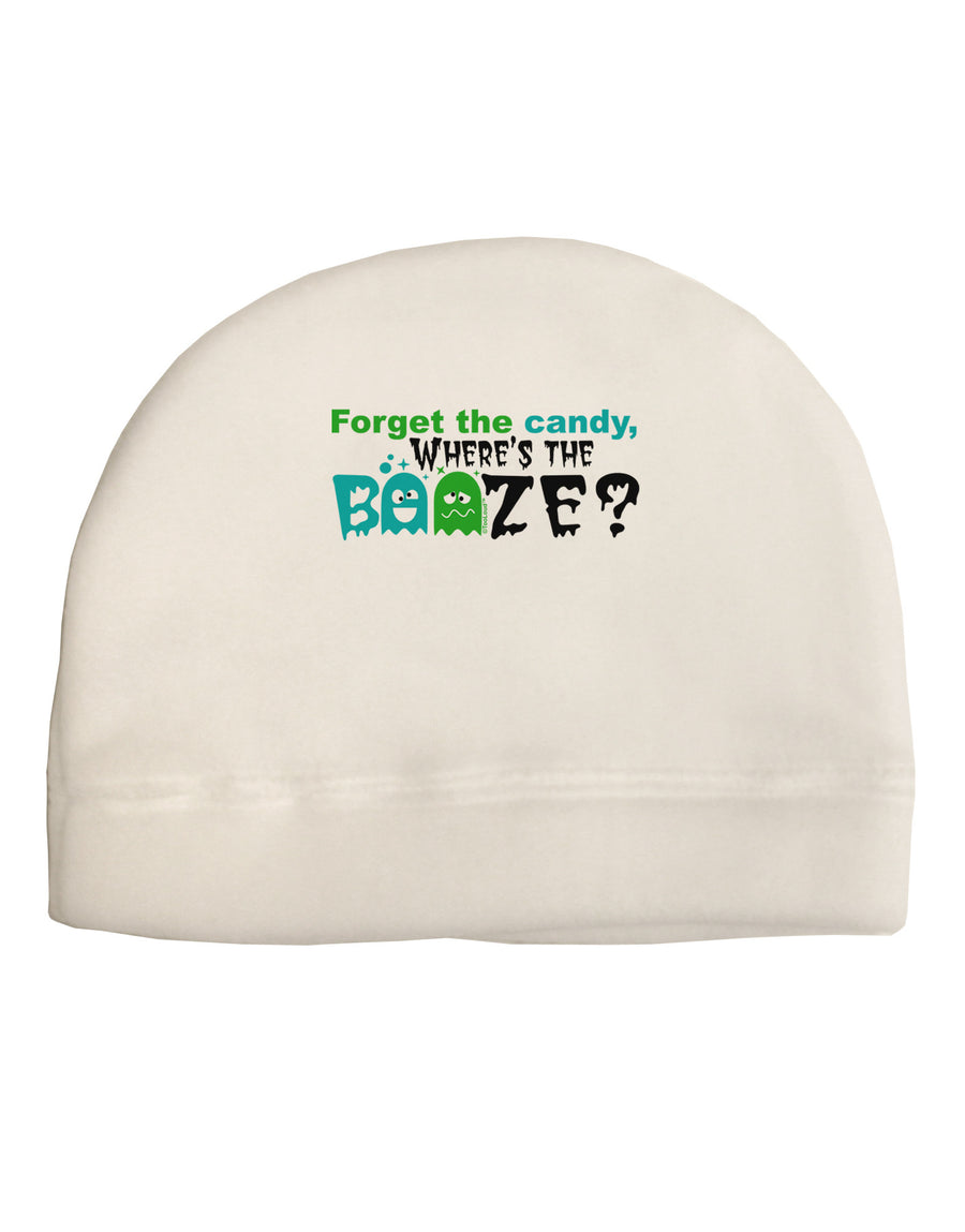 Where's The Booze Adult Fleece Beanie Cap Hat-Beanie-TooLoud-White-One-Size-Fits-Most-Davson Sales