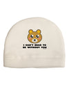 I Can't Bear To Be Without You - Cute Bear Child Fleece Beanie Cap Hat by TooLoud-Beanie-TooLoud-White-One-Size-Fits-Most-Davson Sales