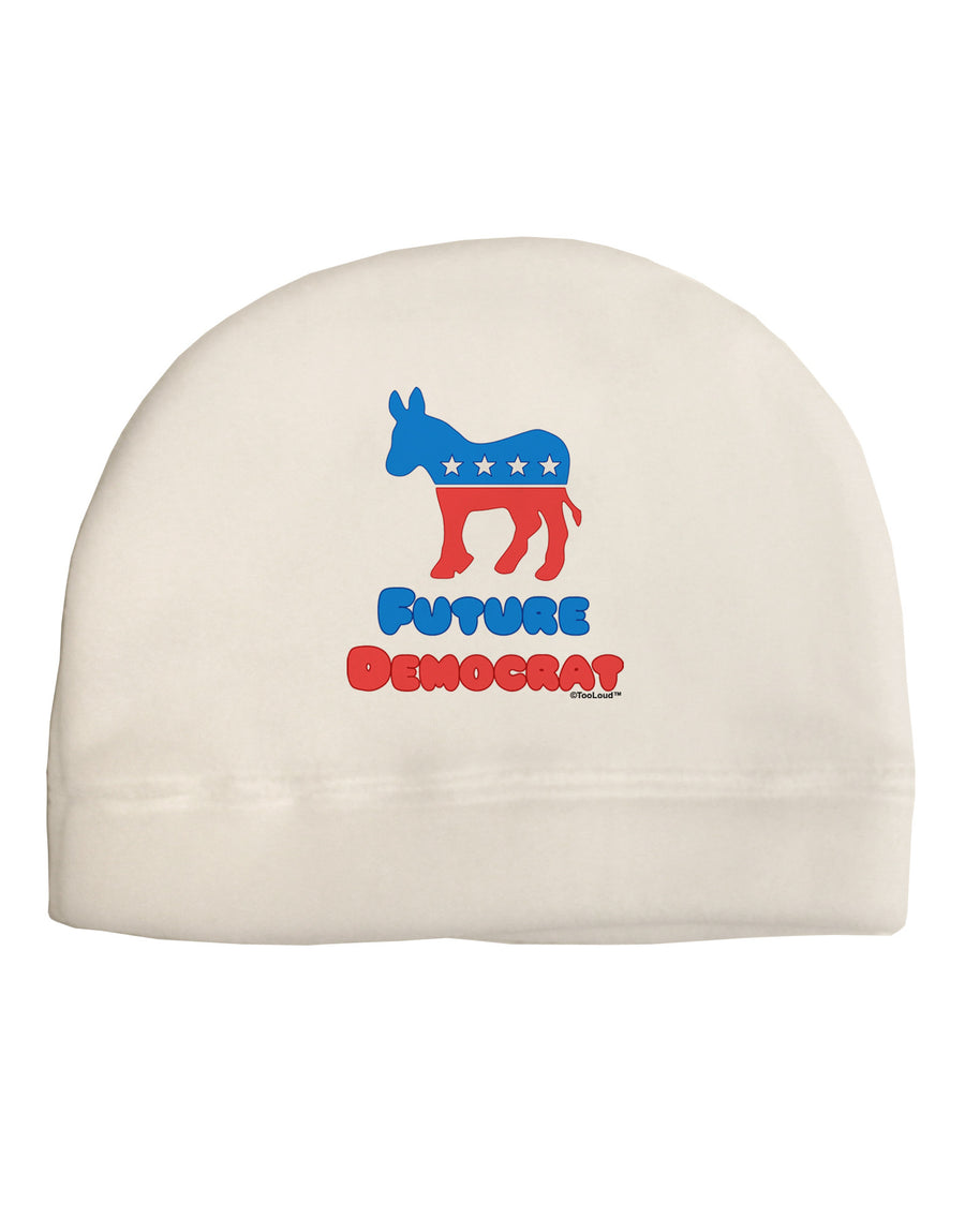 Future Democrat Adult Fleece Beanie Cap Hat-Beanie-TooLoud-White-One-Size-Fits-Most-Davson Sales