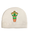 Fiesta Cactus Poncho Adult Fleece Beanie Cap Hat-Beanie-TooLoud-White-One-Size-Fits-Most-Davson Sales