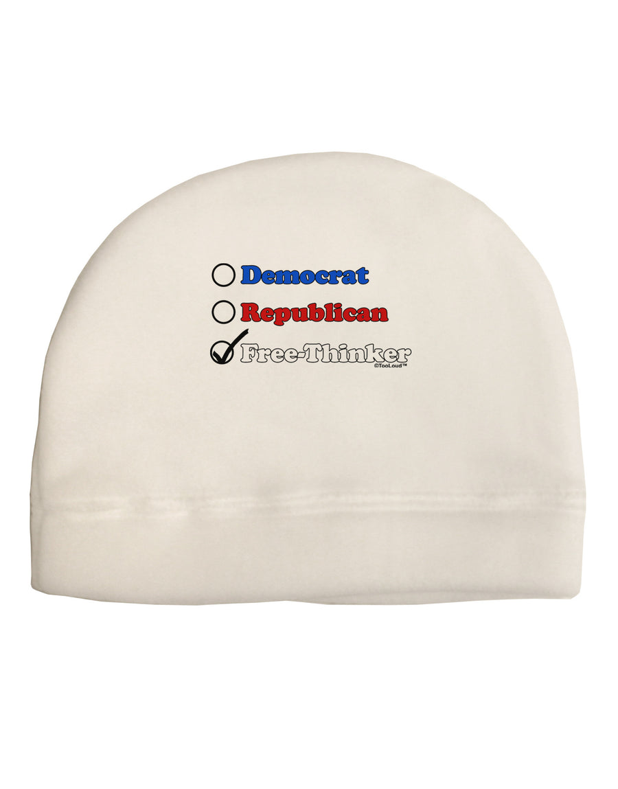 Free Thinker Checklist Adult Fleece Beanie Cap Hat-Beanie-TooLoud-White-One-Size-Fits-Most-Davson Sales