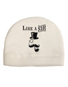 Like A Sir - Super Classy Adult Fleece Beanie Cap Hat-Beanie-TooLoud-White-One-Size-Fits-Most-Davson Sales