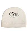 Mom with Brushed Heart Design Adult Fleece Beanie Cap Hat by TooLoud-Beanie-TooLoud-White-One-Size-Fits-Most-Davson Sales