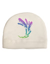 Tropical Feathers Adult Fleece Beanie Cap Hat-Beanie-TooLoud-White-One-Size-Fits-Most-Davson Sales