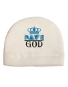 Rave God Adult Fleece Beanie Cap Hat-Beanie-TooLoud-White-One-Size-Fits-Most-Davson Sales