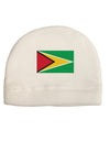 TooLoud Guyana Flag Adult Fleece Beanie Cap Hat-Beanie-TooLoud-White-One-Size-Fits-Most-Davson Sales