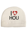 I Heart Houston Child Fleece Beanie Cap Hat-Beanie-TooLoud-White-One-Size-Fits-Most-Davson Sales