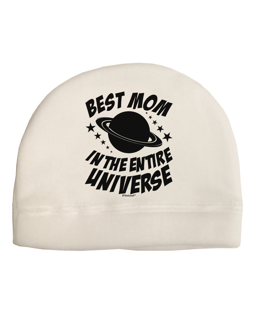 Best Mom in the Entire Universe Adult Fleece Beanie Cap Hat by TooLoud-Beanie-TooLoud-White-One-Size-Fits-Most-Davson Sales