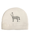 Greek Mythology Centaur Design - Grayscale Adult Fleece Beanie Cap Hat by TooLoud-Beanie-TooLoud-White-One-Size-Fits-Most-Davson Sales