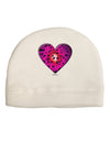 Water Droplet Heart Magenta Adult Fleece Beanie Cap Hat by TooLoud-Beanie-TooLoud-White-One-Size-Fits-Most-Davson Sales