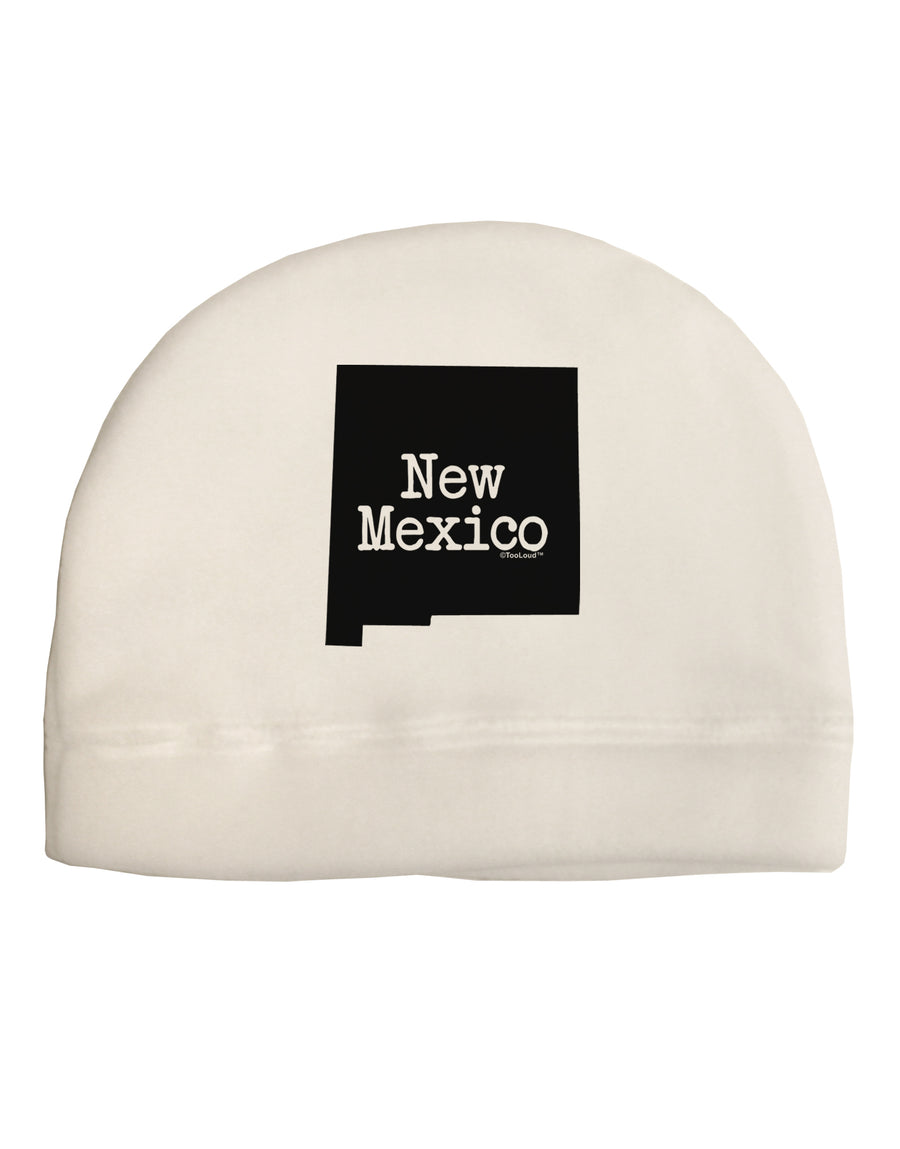 New Mexico - United States Shape Child Fleece Beanie Cap Hat by TooLoud-Beanie-TooLoud-White-One-Size-Fits-Most-Davson Sales