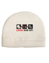 Lock Him Up Anti-Trump Funny Adult Fleece Beanie Cap Hat by TooLoud-Beanie-TooLoud-White-One-Size-Fits-Most-Davson Sales