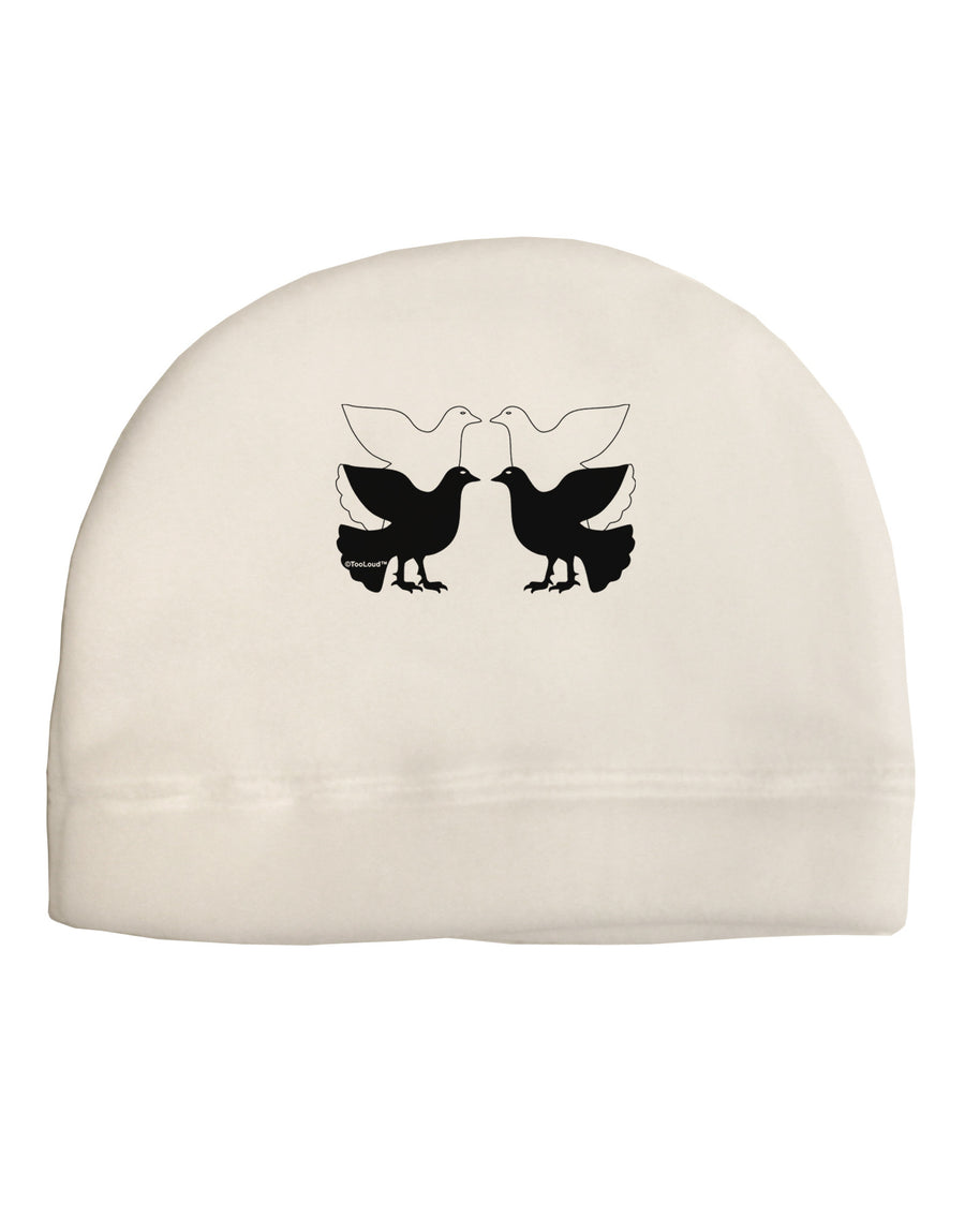 Four Calling Birds Child Fleece Beanie Cap Hat-Beanie-TooLoud-White-One-Size-Fits-Most-Davson Sales