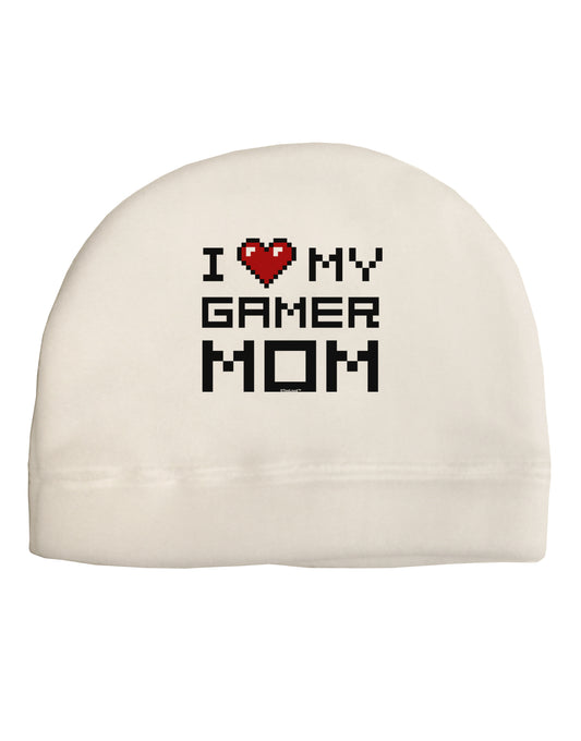 I Heart My Gamer Mom Adult Fleece Beanie Cap Hat by TooLoud-Beanie-TooLoud-White-One-Size-Fits-Most-Davson Sales