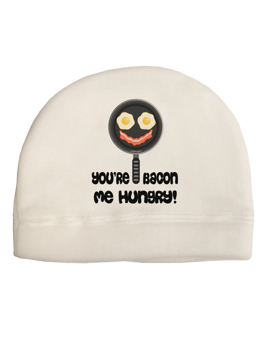 You're Bacon Me Hungry Child Fleece Beanie Cap Hat by TooLoud-Beanie-TooLoud-White-One-Size-Fits-Most-Davson Sales