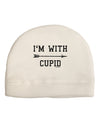 I'm With Cupid - Right Arrow Child Fleece Beanie Cap Hat by TooLoud-Beanie-TooLoud-White-One-Size-Fits-Most-Davson Sales