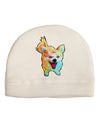 Cartoon Pomeranian Adult Fleece Beanie Cap Hat-Beanie-TooLoud-White-One-Size-Fits-Most-Davson Sales