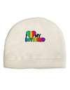 I Heart My Boyfriend - Rainbow Adult Fleece Beanie Cap Hat-Beanie-TooLoud-White-One-Size-Fits-Most-Davson Sales