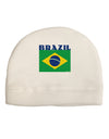 Brazil Flag Adult Fleece Beanie Cap Hat-Beanie-TooLoud-White-One-Size-Fits-Most-Davson Sales