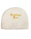 Birthday Girl Text Adult Fleece Beanie Cap Hat by TooLoud