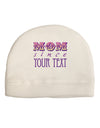 Personalized Mom Since ___ Adult Fleece Beanie Cap Hat-Beanie-TooLoud-White-One-Size-Fits-Most-Davson Sales