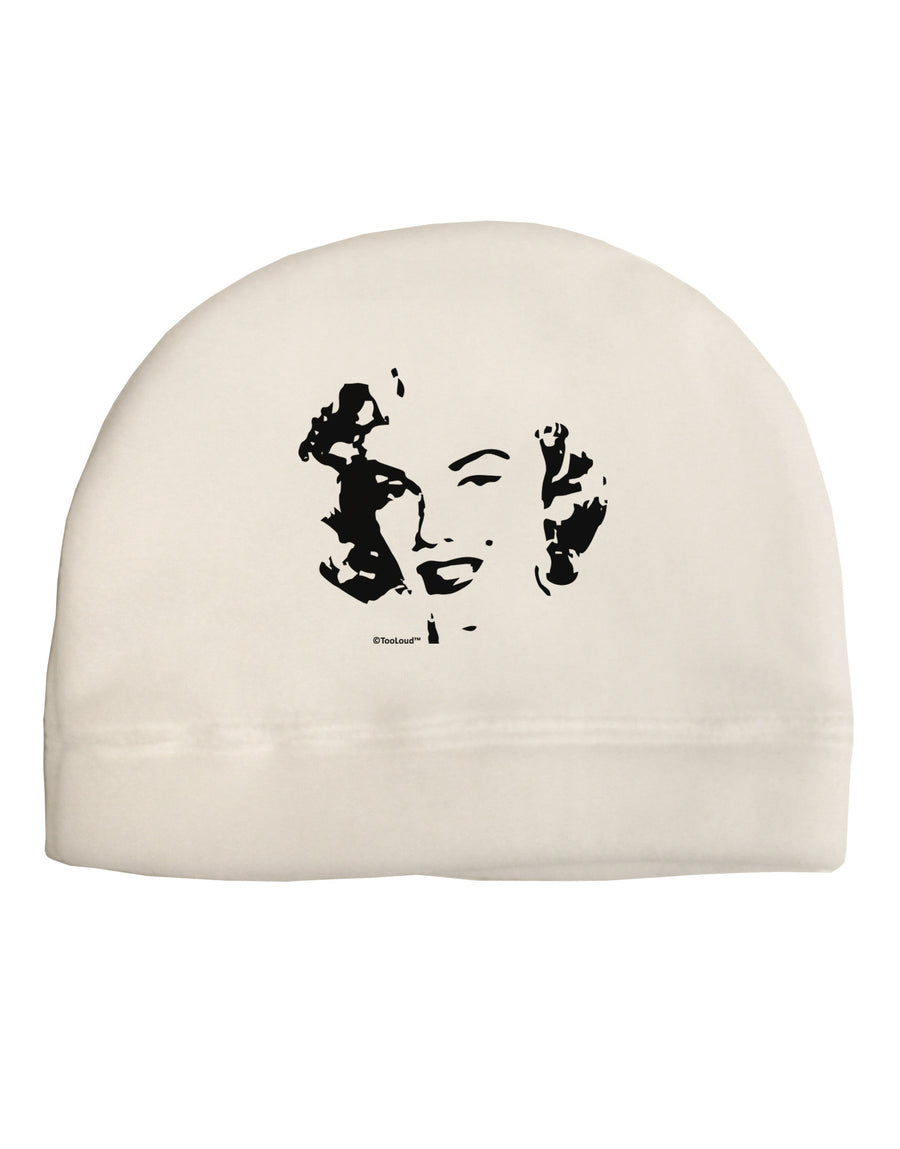 Marilyn Monroe Cutout Design Child Fleece Beanie Cap Hat by TooLoud-Beanie-TooLoud-White-One-Size-Fits-Most-Davson Sales