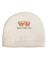 Rescue Adopt Love Adult Fleece Beanie Cap Hat-Beanie-TooLoud-White-One-Size-Fits-Most-Davson Sales