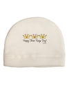 Happy Three Kings Day - 3 Crowns Child Fleece Beanie Cap Hat by TooLoud-Beanie-TooLoud-White-One-Size-Fits-Most-Davson Sales