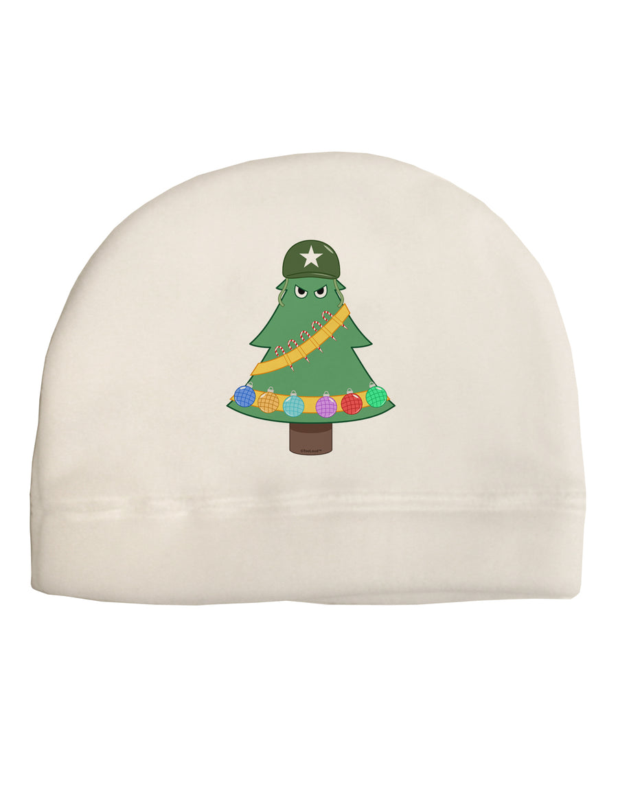 Christmas Tree Armed Design Child Fleece Beanie Cap Hat-Beanie-TooLoud-White-One-Size-Fits-Most-Davson Sales