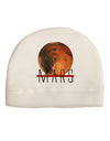 Planet Mars Text Child Fleece Beanie Cap Hat-Beanie-TooLoud-White-One-Size-Fits-Most-Davson Sales