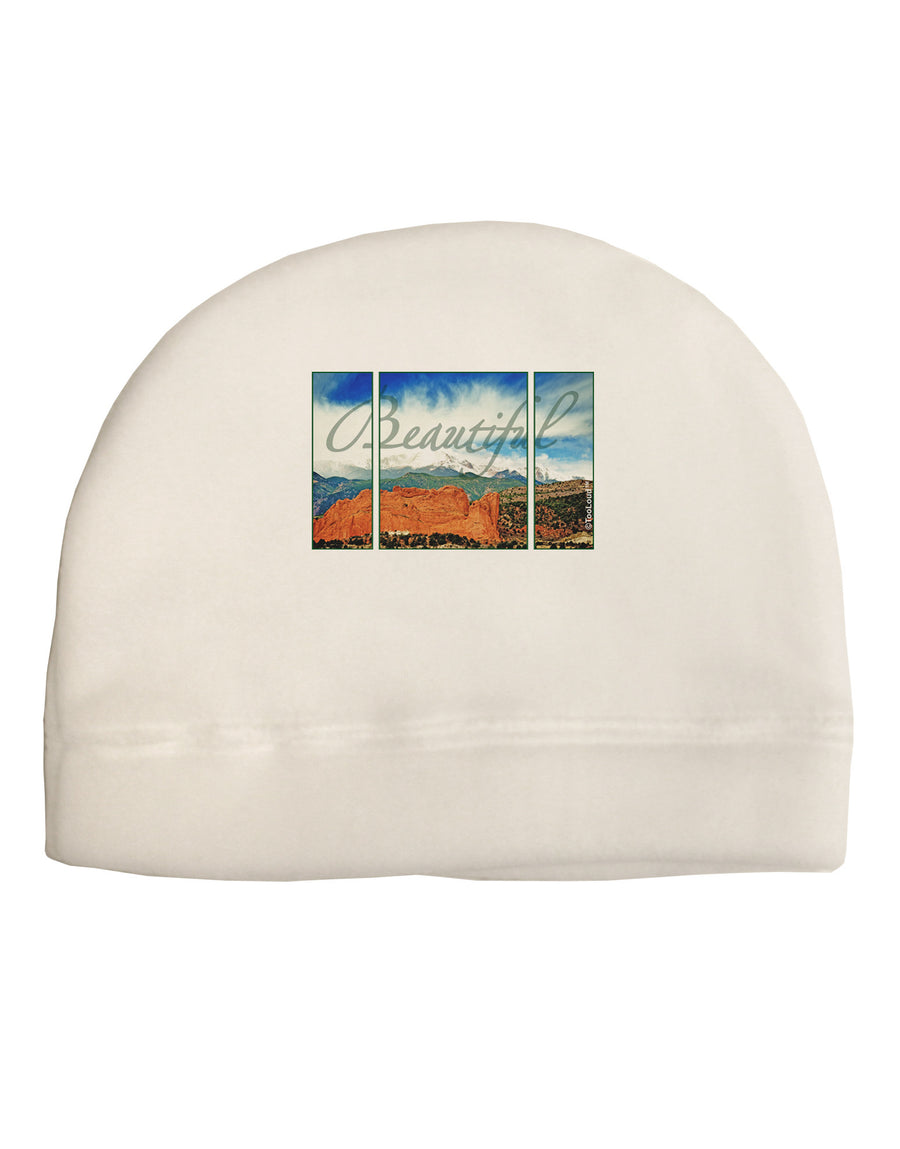 CO Beautiful View Text Child Fleece Beanie Cap Hat-Beanie-TooLoud-White-One-Size-Fits-Most-Davson Sales